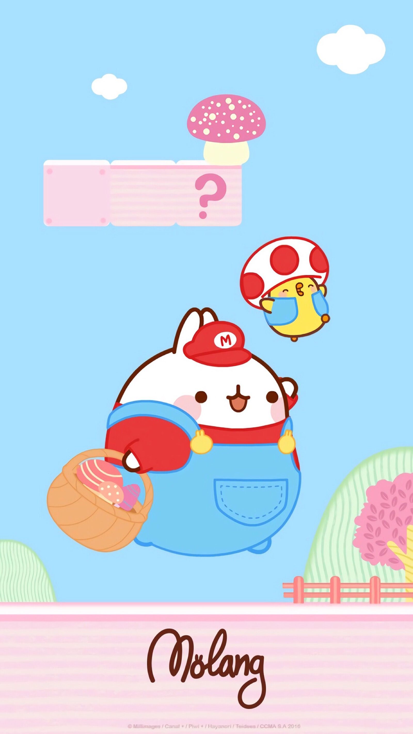 Pin by jeniferroquileneâ on kawaii molang wallpaper molang cute cartoon wallpapers