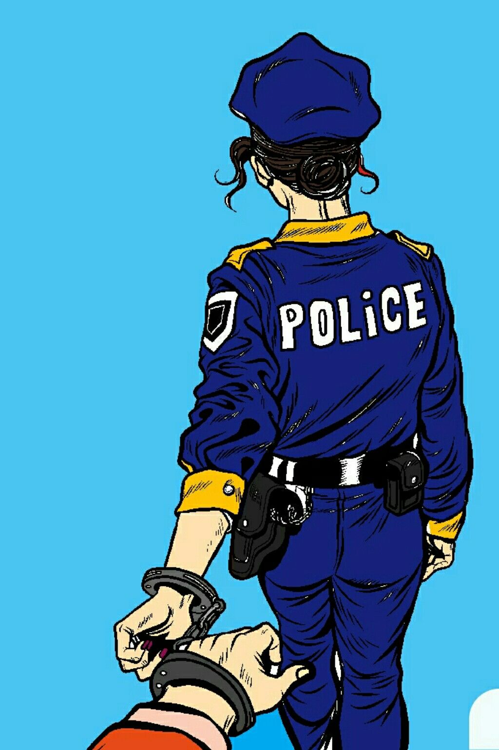 Wallpaper hd colorfit girl paint police future police woman aesthetic future police woman wallpaper police art