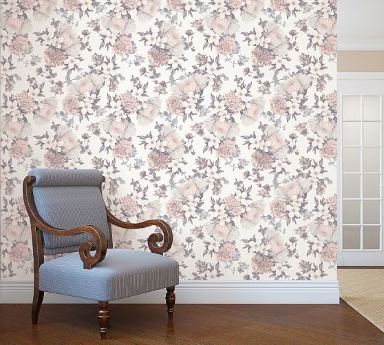 Botanical removable wallpaper pottery barn