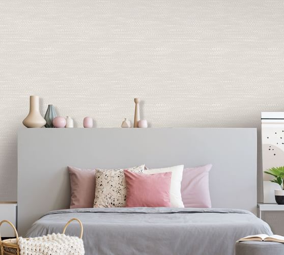 Moire dots removable wallpaper pottery barn