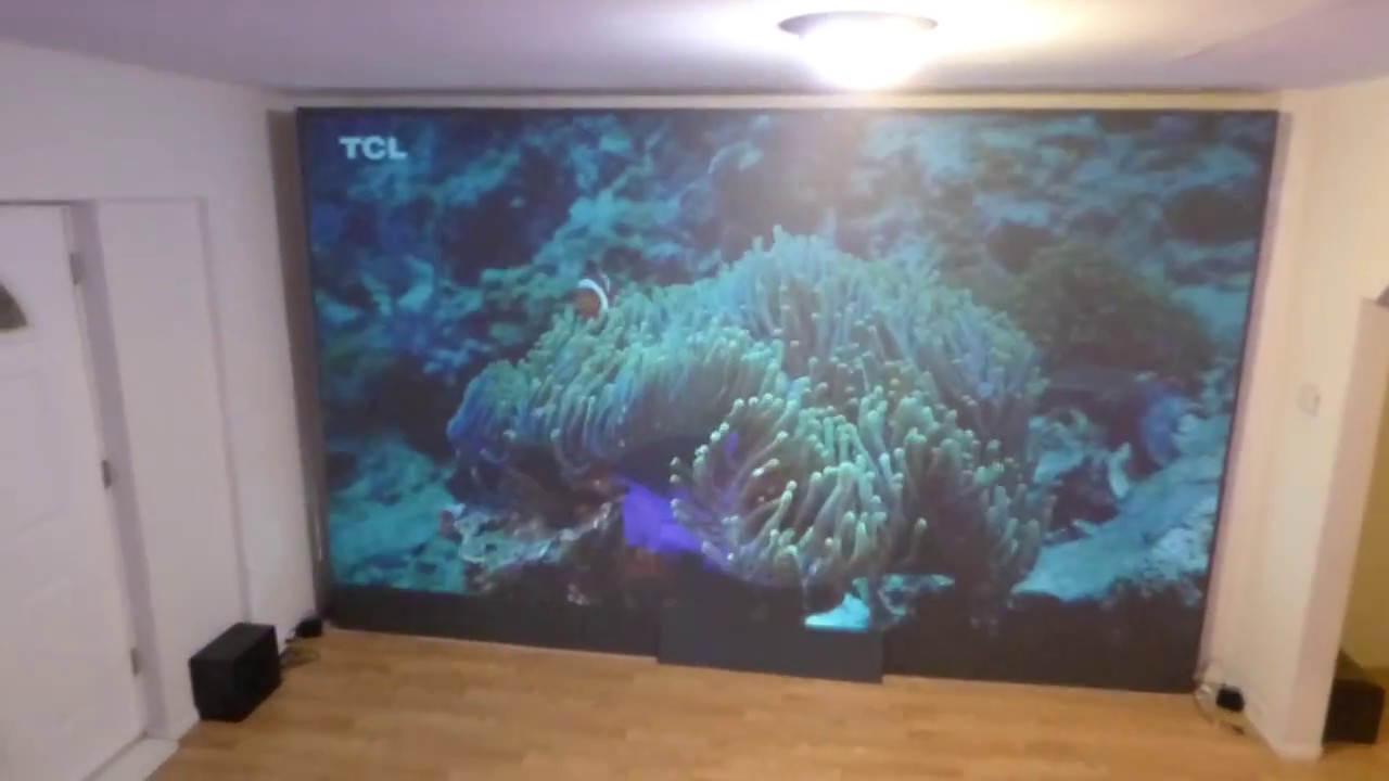 How to get a wallpaper like tv projection screen for x less