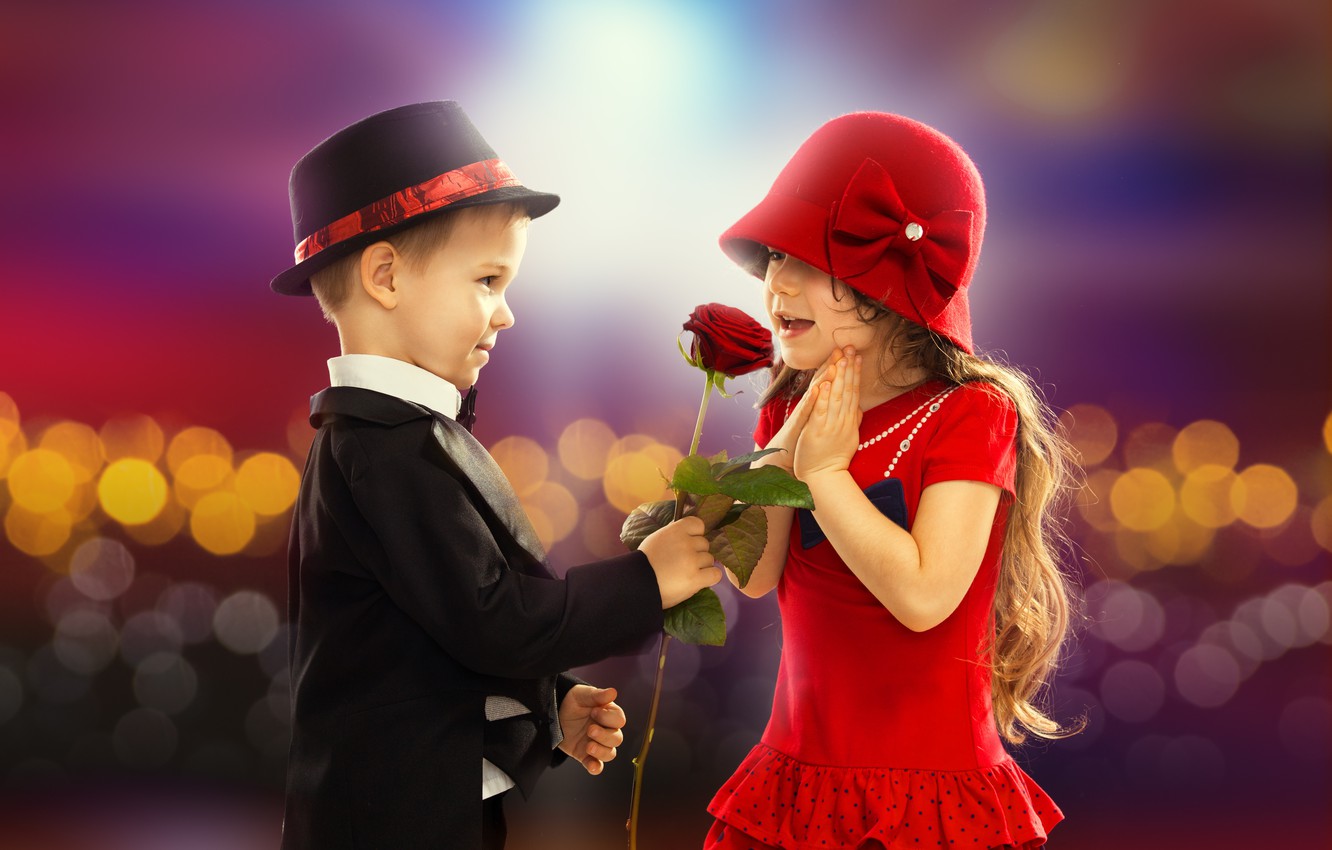 Wallpaper love childhood romance rose child boy pair girl love rose valentines day retro boy couple valentines day child images for desktop section ððñññððµððñ