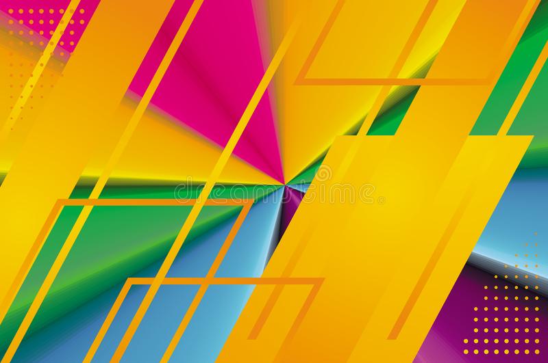 Wallpaper abstract full colour stock illustration