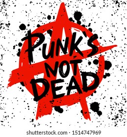 Punk rock set punks not dead stock vector royalty free