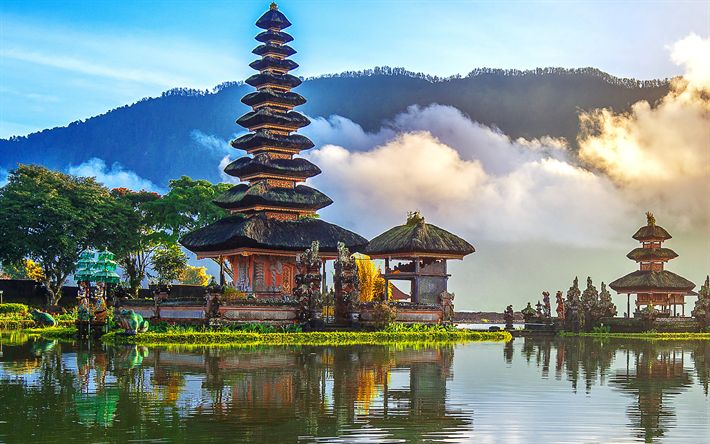 Download wallpapers pura ulun danu bratan temple k shaivite water temple pura bratan bali donesia lake bratan for desktop free pictures for desktop frâ cool places to visit places to visit