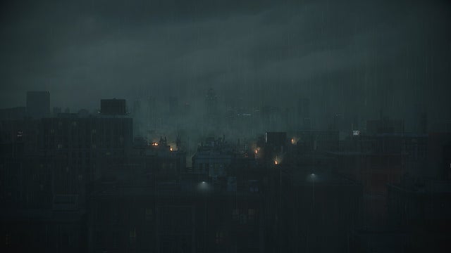 Raccoon city skyline wallpaper rresidentevil