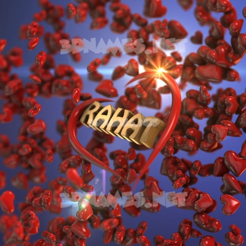 Preview of hearts d name for rahat