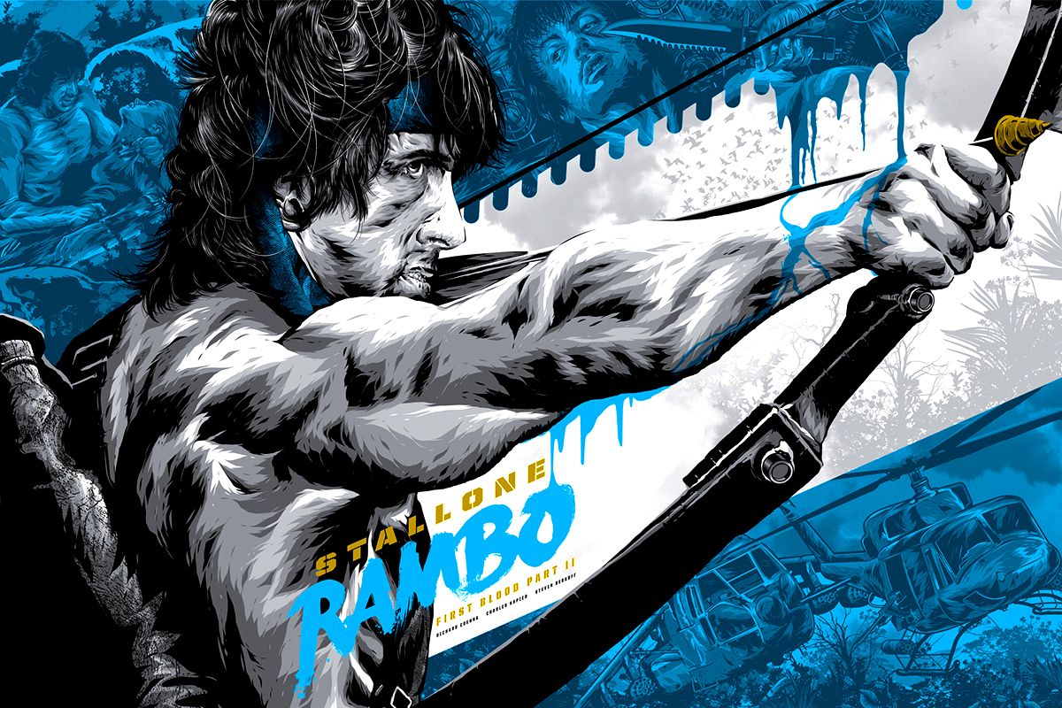 Rambo ii stallone movies film fan movie poster art