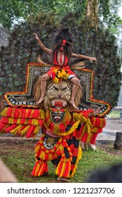 Traditional dance reog ponorogo indonesia stock photo