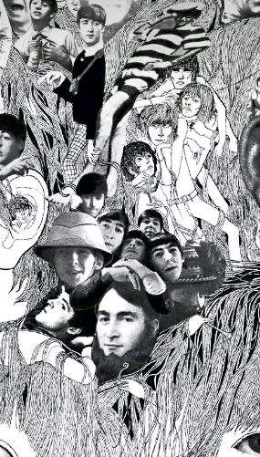 Cropped the revolver cover art and made a wallpaper rbeatles