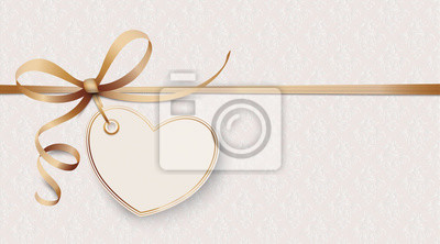 Noble ribbon ornamente wallpaper herz fototapete â fototapeten sich verloben hochzeitseinladung geburtstagskarte