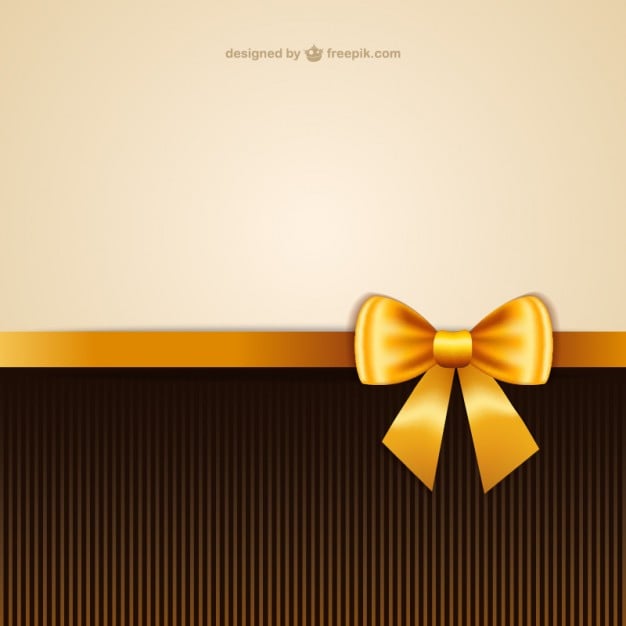 Wallpaper with yellow ribbon free vector