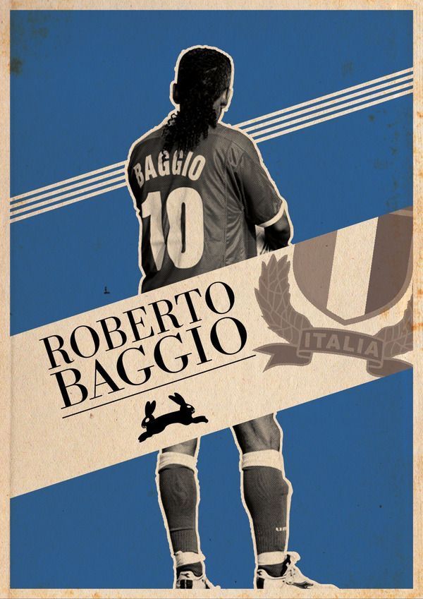 Roberto baggio of italy wallpaper football awards football poster soccer world