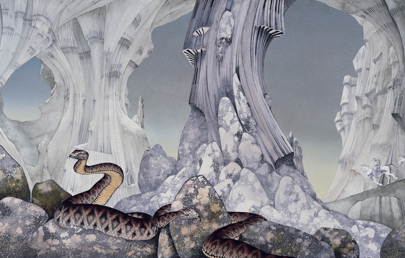 Wallpaper snakes stones rocks art riders caves roger dean images for desktop section ððððððññ