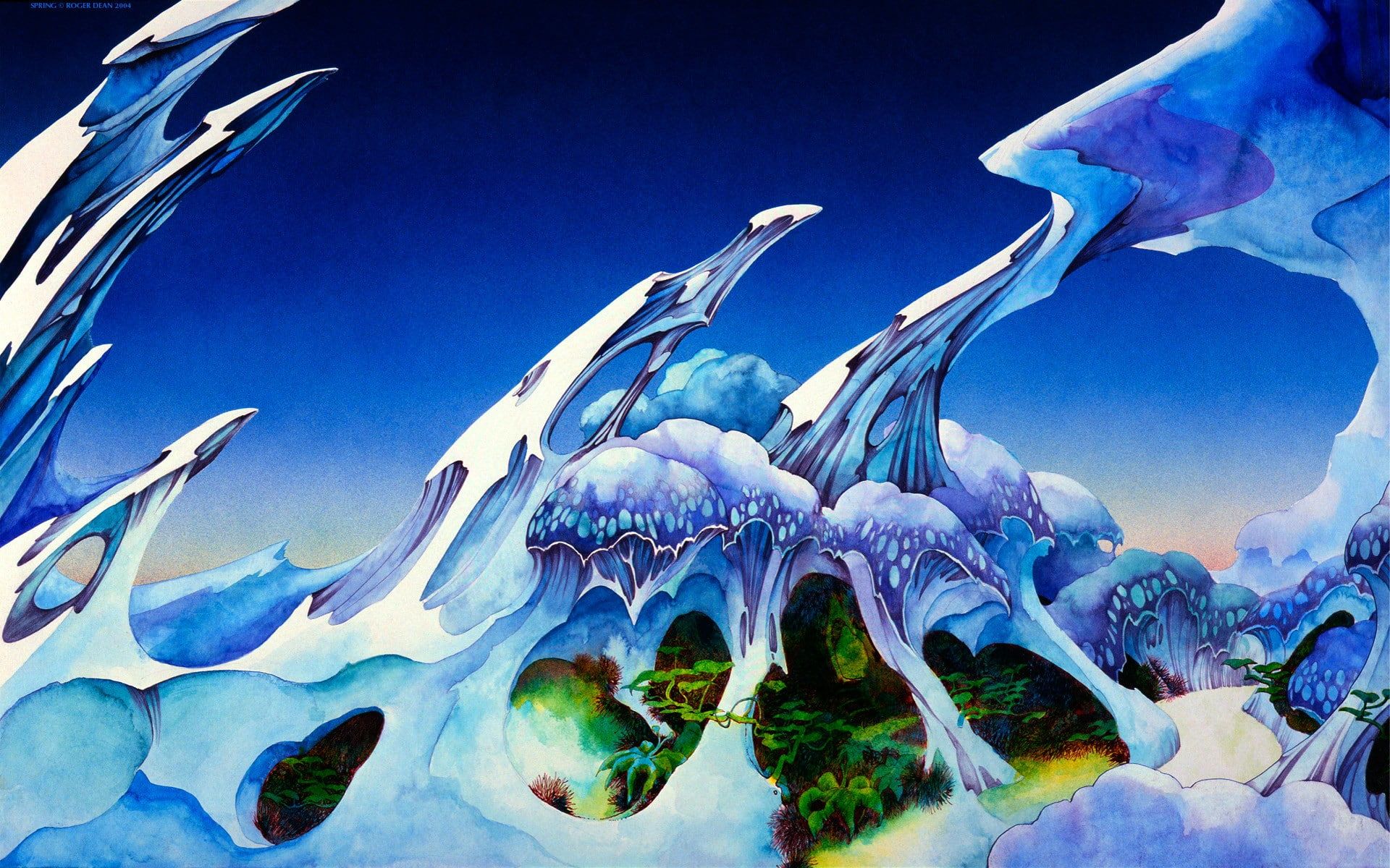 Roger dean p wallpaper hdwallpaper desktop roger dean art background album art