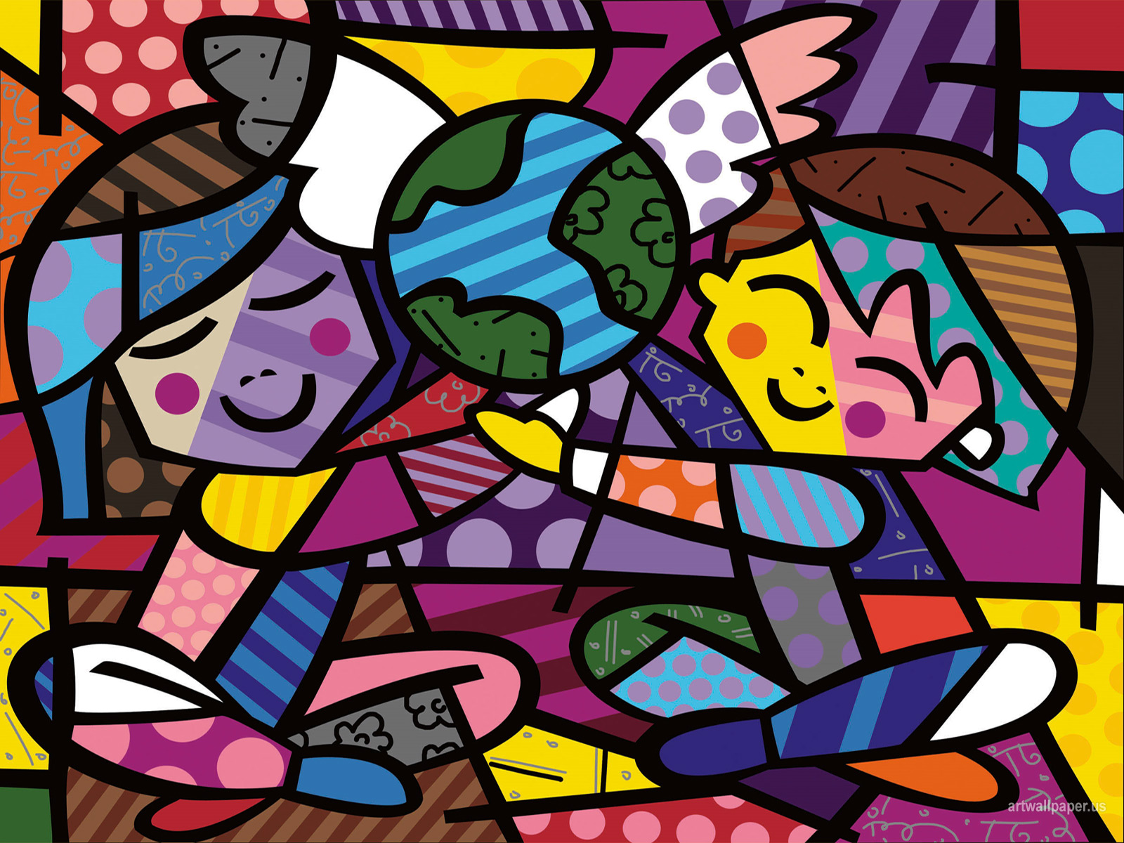 Art at hosmer brazil romero britto inspired paintings