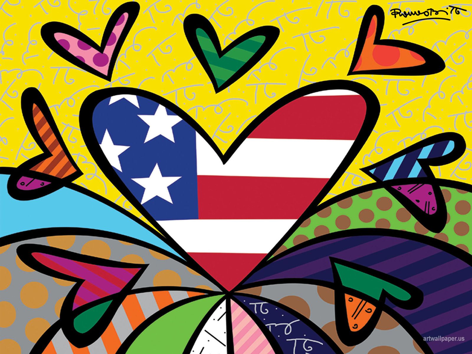 Wallpapers romero britto x britto romero britto art pop