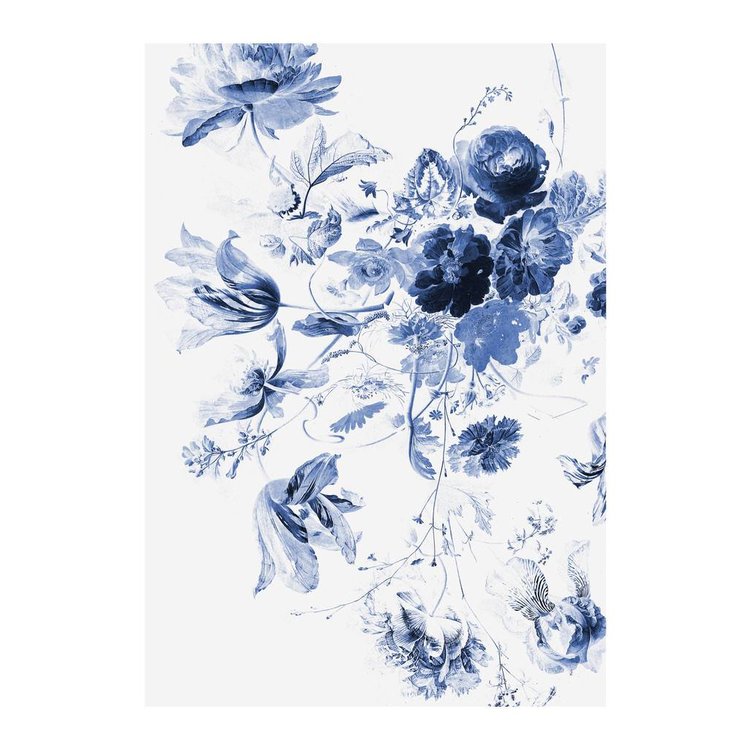 Kek amsterdam photo wallpaper royal blue flowers iii