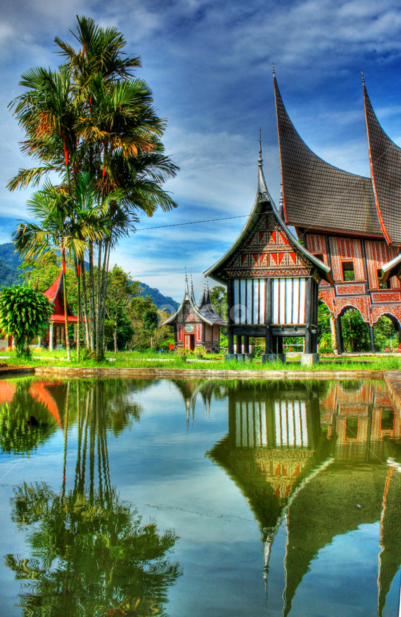 Rumah adat minang other exteriors buildings architecture