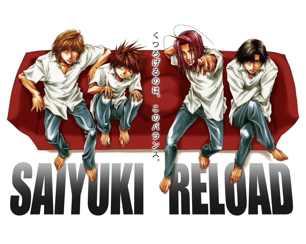 Saiyuki reload wallpaper saiyuki guys sofa shirt p wallpaper hdwallpaper desktop in guys character wallpaper anime