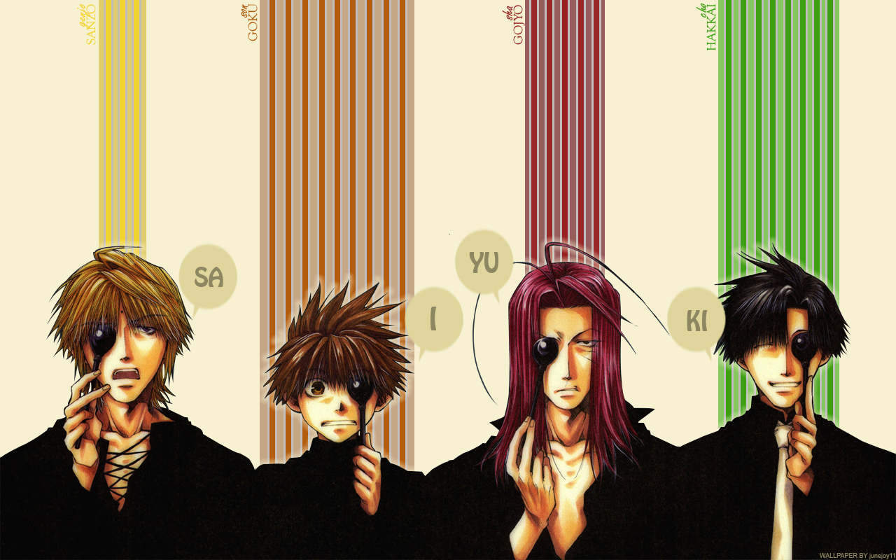 Saiyuki wallpaper spell it out