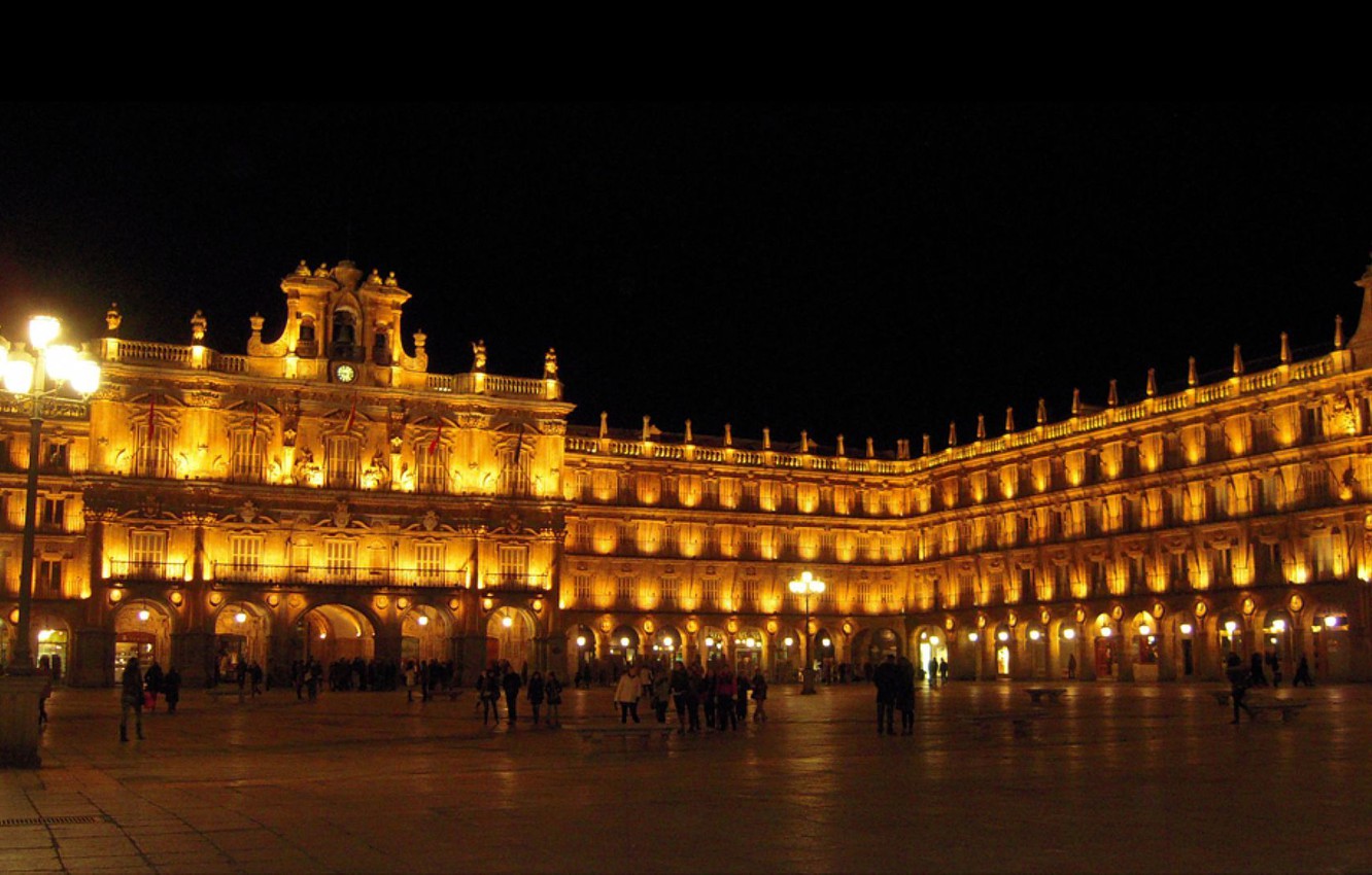 Wallpaper night the city spain spain salamanca images for desktop section ððñðð