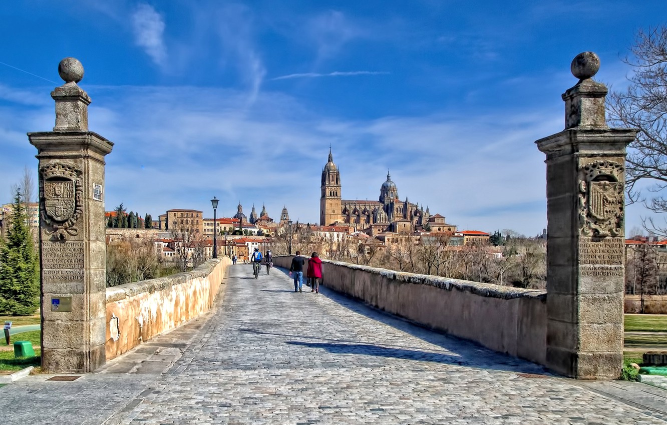 Wallpaper home cathedral spain roman bridge salamanca images for desktop section ððñðð