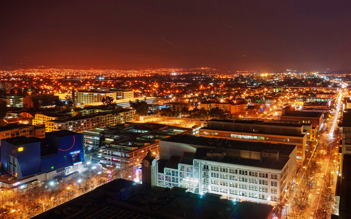 Download wallpapers san jose k modern buildings american cities california nightscapes america usa city of san jose cities of california for desktop free pictures for desktop free