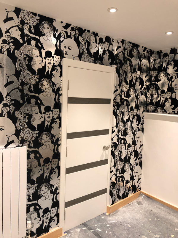 Specialist wallpaper hanging services across london