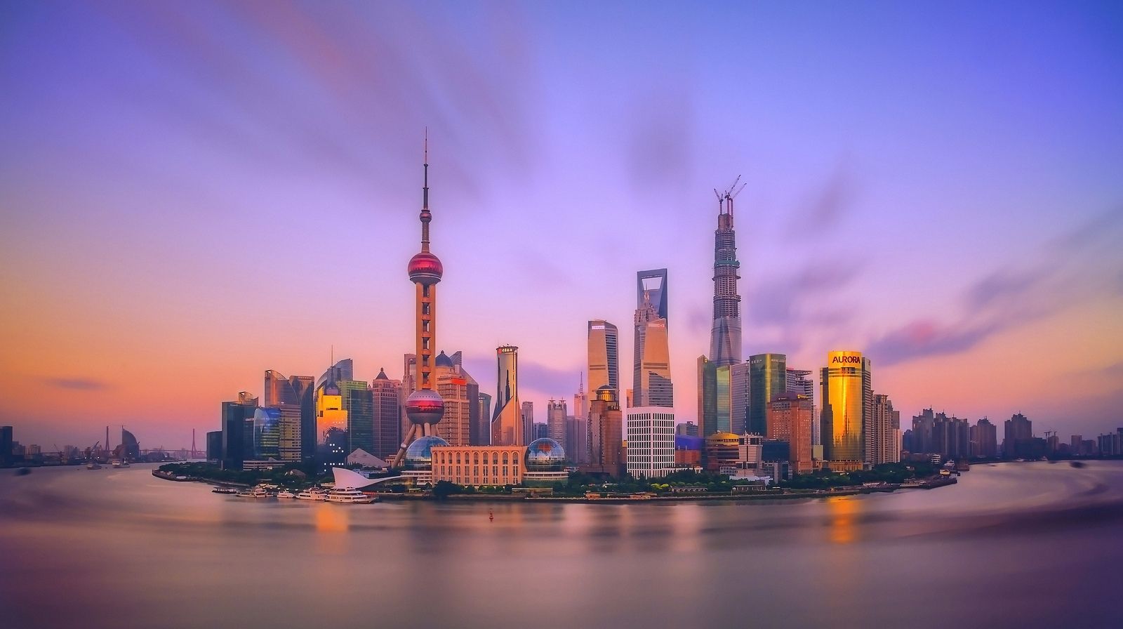 Shanghai skyline shanghai skyline skyline view wallpaper