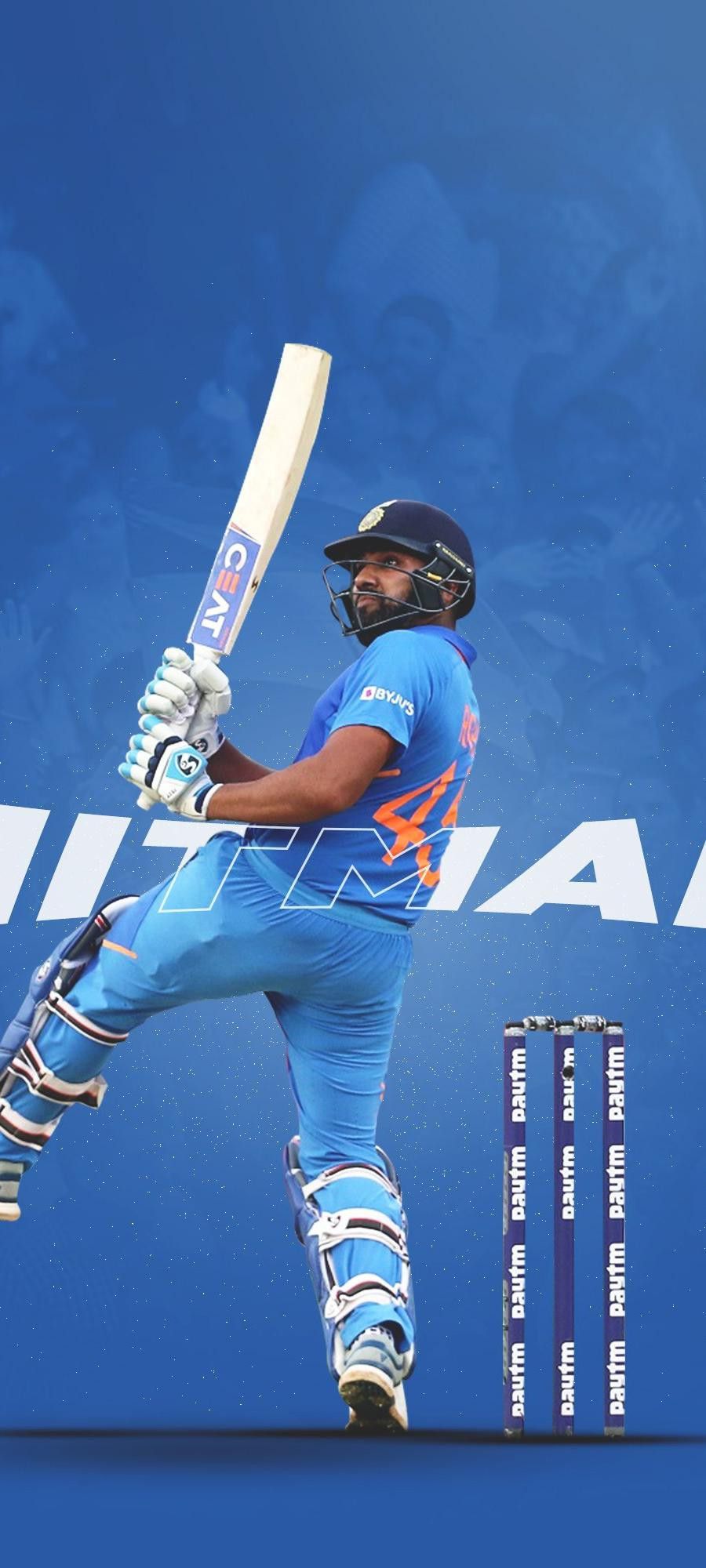 Rohit sharma cricket wallpapers sharma blue backgrounds