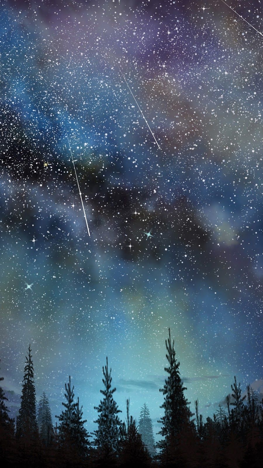 Shooting star wallpaper myfavwallpaper lockscreen iphonewallpaper smartphone night sky wallpaper star background galaxy wallpaper