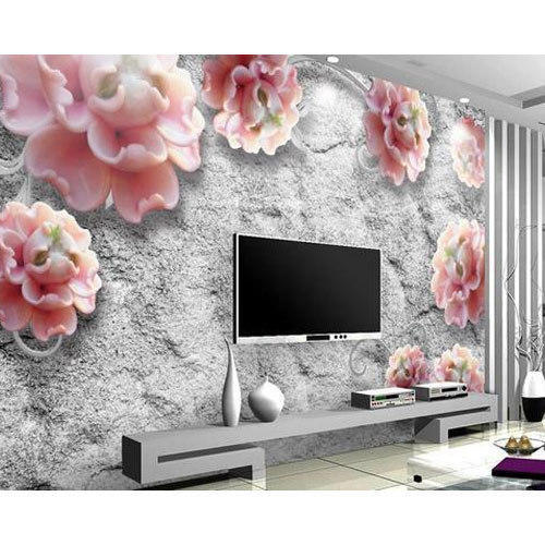 Pvc flower d wallpaper at rs square feet in jalandhar id