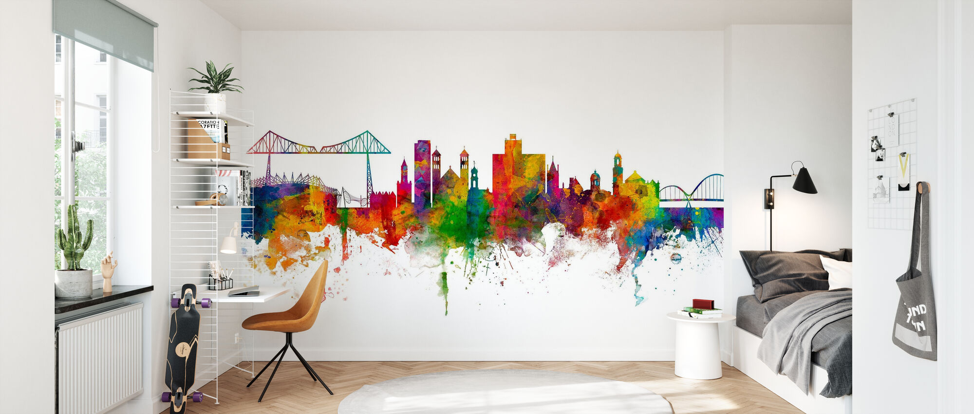 Middlesbrough skyline â remarkable wall mural â