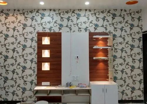 Wallpaper design service for restaurantsofficehome in sneha nagar nashik shree interiors id