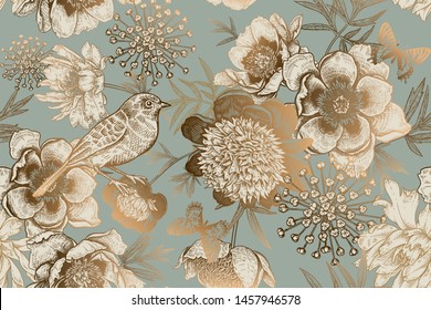 Luxury ornate pattern creating textiles wallpaper stock vector royalty free