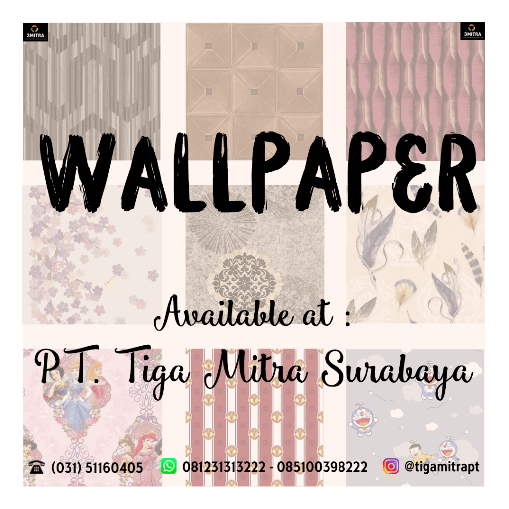 Jual wallpaper di surabaya sidoarjo gresik mojokerto malang jember madiun jogja