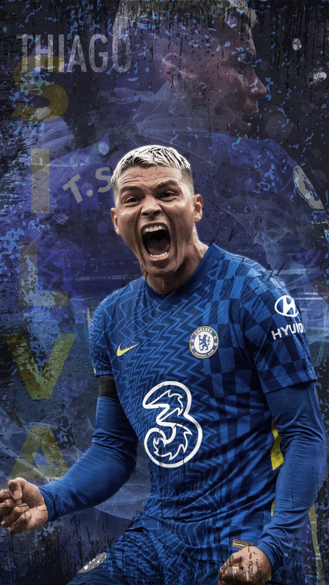 Made a phone wallpaper of the legendary thiago silva if anyone wants to use it rchelseafc