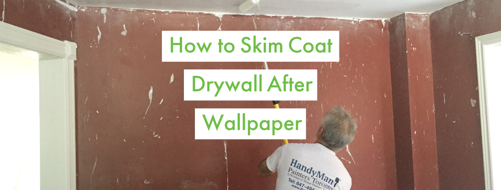 How to skim coat drywall after wallpaper