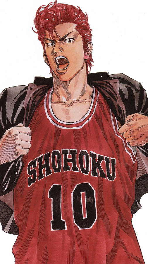 Download slam dunk shohoku ten sakuragi wallpaper