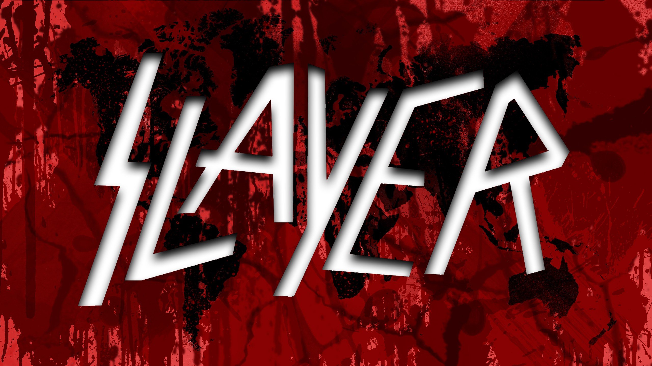 Slayer world map thrash metal tagnotallowedtoosubjective splatters red blood wallpapers hd desktop and mobile backgrounds