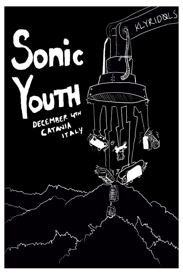 Sonic youth flyer sonic youth sonic band posters