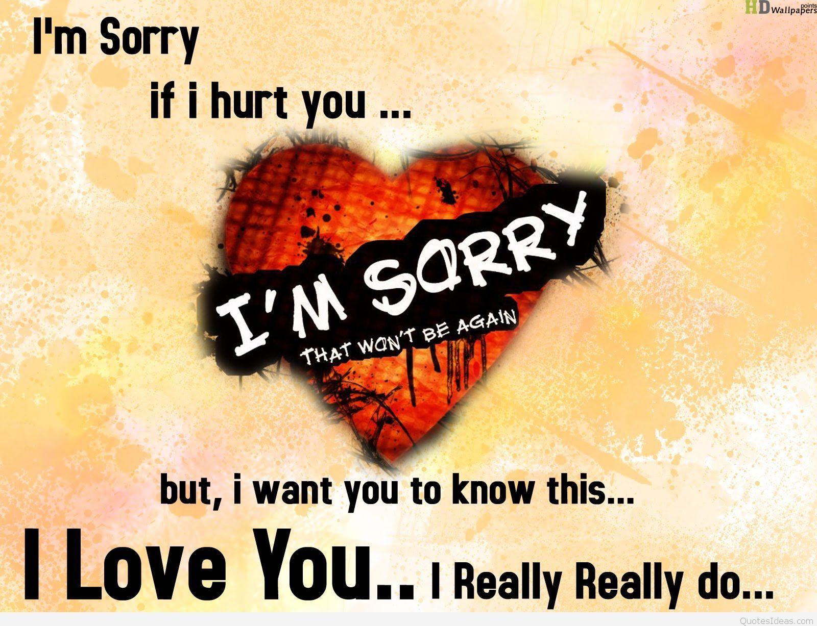 Sorry wallpapers for love