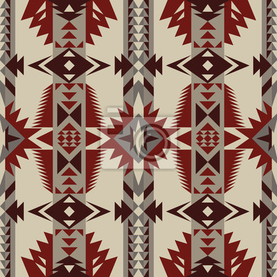 Aztec geometric seamless pattern native american indian southwest fototapete â fototapeten dreieck illustration morne