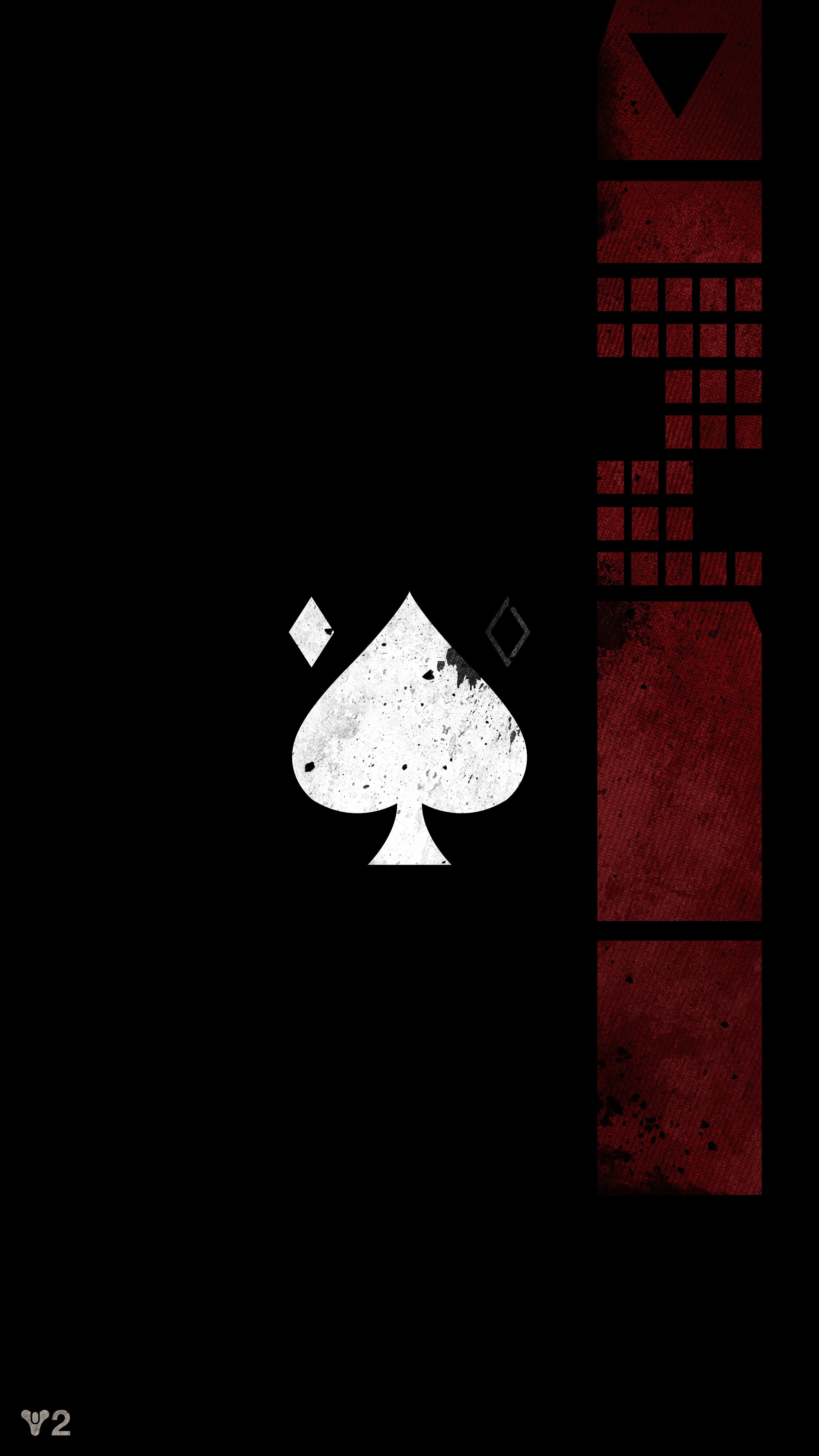 Ace of spades emblem mobile wallpaper rdestinythegame