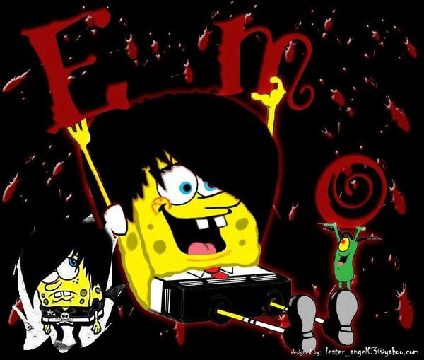 Emo spongebob emo art emo kid spongebob