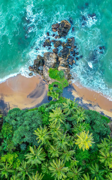 Sri lanka coast line stock photo