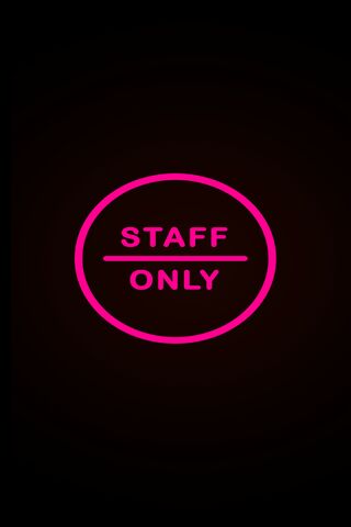 Staff only pinkneon wallpaper