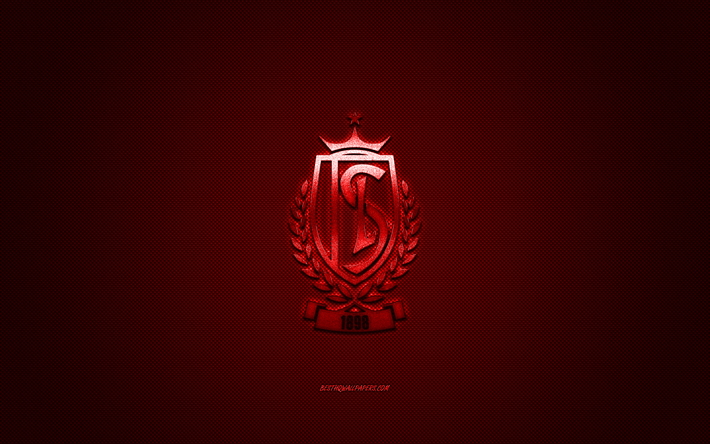 Download wallpapers standard liege belgium football club jupiler pro league red logo red carbon fiber background belgian first division a football liege belgium standard liege logo for desktop free pictures for desktop