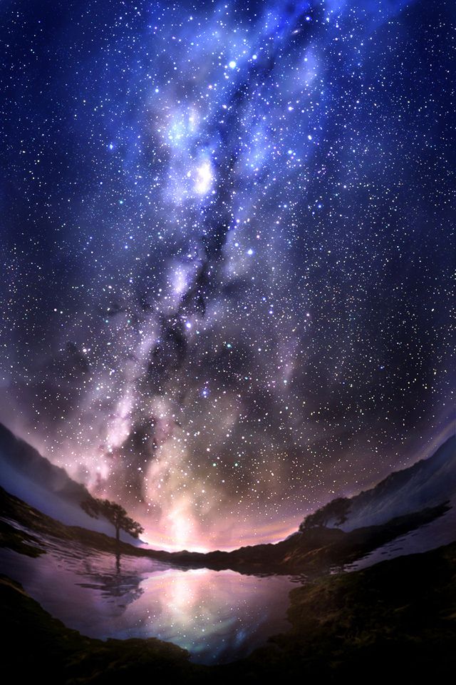 Stardust landscape wallpaper night sky wallpaper scenery wallpaper